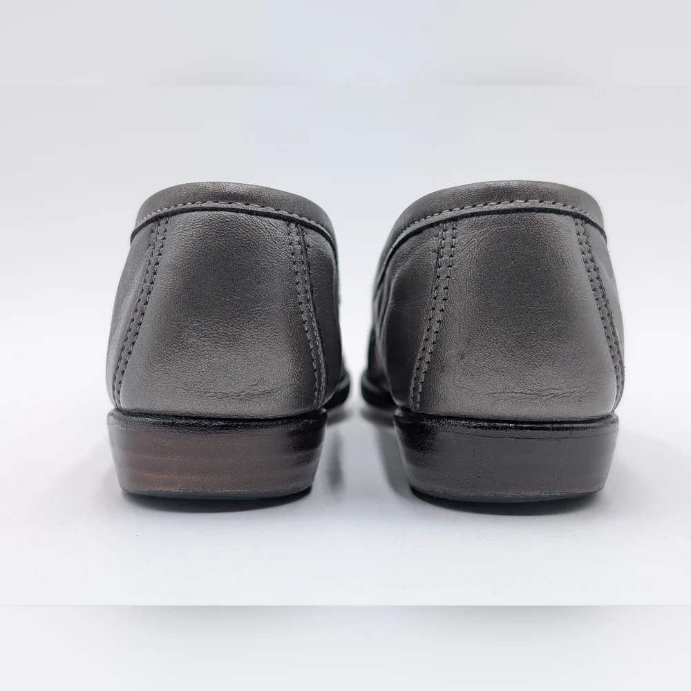 SAS Tripad Comfort Women's Sz 6M Charcoal Leather Loafers Tripad System Insoles - Picture 13 of 17